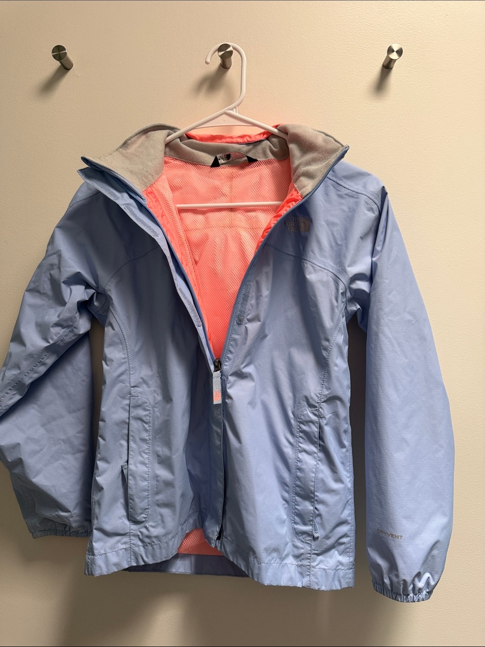The North Face Resolve Shell Dryvent Rain Jacket girls medium 10/12